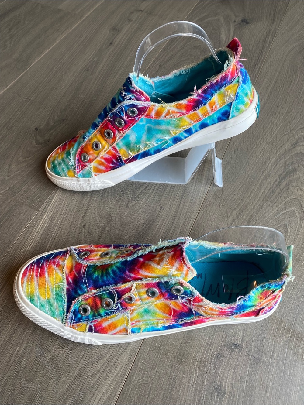 Blowfish Malibu Women's Pastel Tie Dye Comfort Slip On Sneakers 9